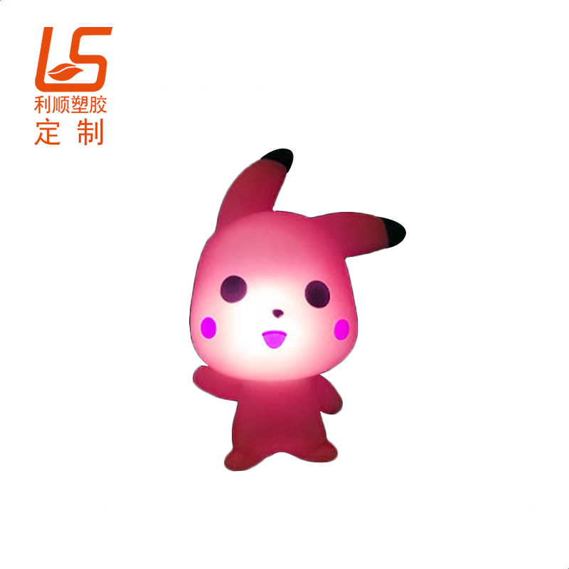 定制LED充電小夜燈 硅膠發光公仔
